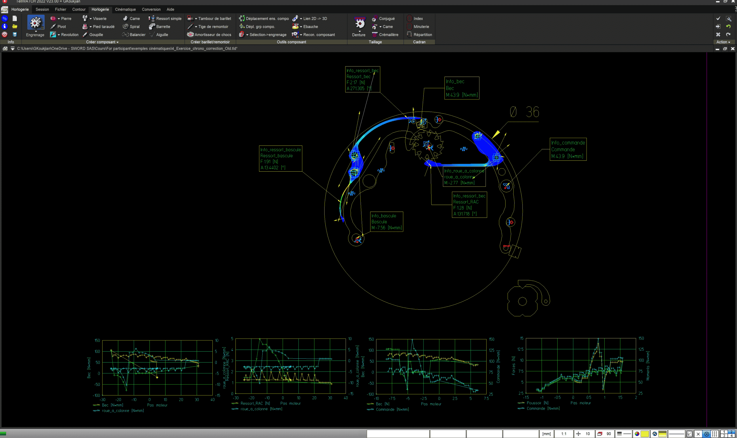 Software Sword Tell - Watch mechanism